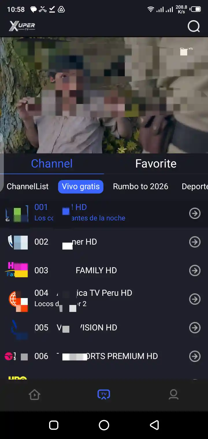 Super Hydra app navigation and entertainment categories